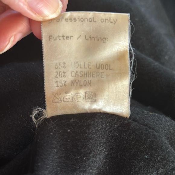 Pierette B. Faux Croc Lined Slicker Trench Coat Sz 40/10 Midi Length Black Swiss - Picture 7 of 8